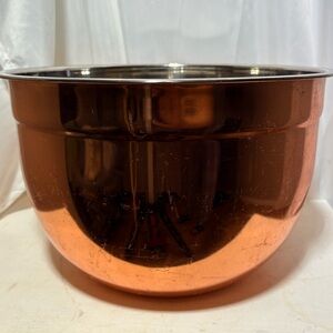 WILLIAMS SONOMA COPPER & Stainless Mixing Bowl XL